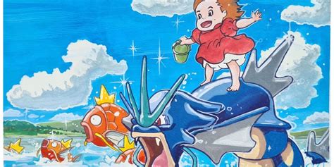 Pokémonghibli Fan Art Is The Ponyogyrados Team Up We Didnt Know We