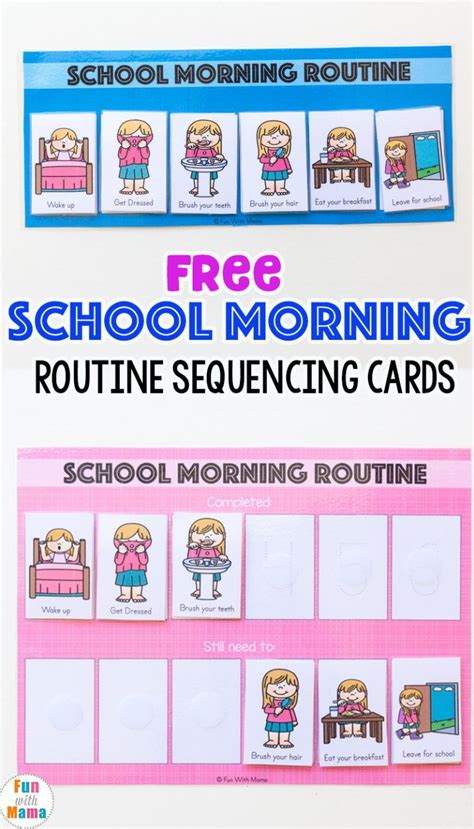 Board & 189 magnetic picture cards (for preschool, children, . Kids Schedule Morning Routine For School | Morning routine ...