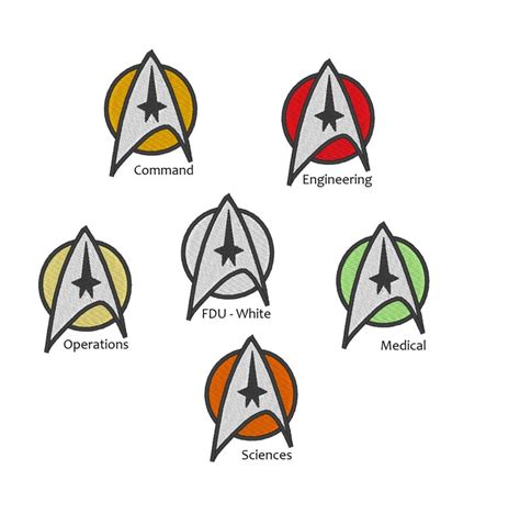 Star Trek The Motion Picture Rank Insignias Etsy