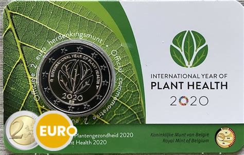 België 2020 2 Euro Plantengezondheid Bu Fdc Coincard Nl Euronotesbe