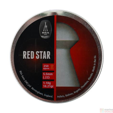 Buy Bsa 22 Red Star Pellets 250 Rounds Online At Marine Nz