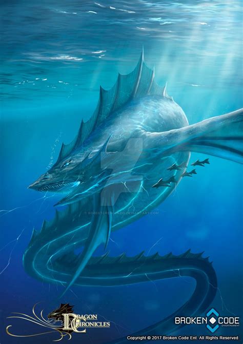 Dragaon Chronicles Electric Sea Serpent By Robertcrescenzio On Deviantart