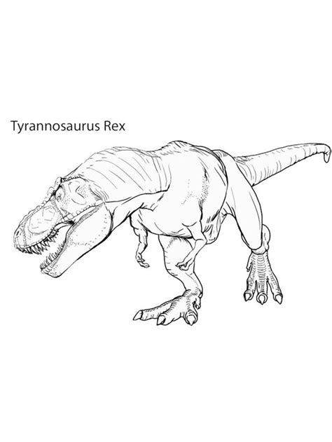 It reached 40 ft long, weighed up to 14 tons and could run 25 miles per hour. T Rex Coloring Pages Online (Dengan gambar)
