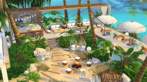 Sulani Beach Club The Sims 4 Stop Motion No Cc Youtube