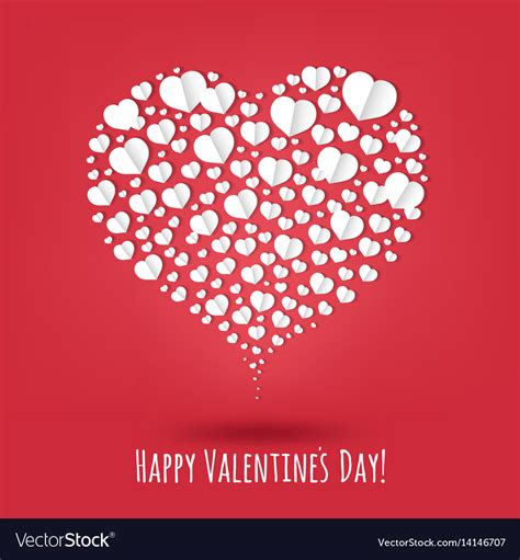 Happy Valentines Day Poster Royalty Free Vector Image