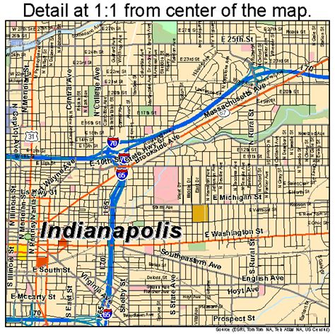 Road Map Indianapolis Road Map