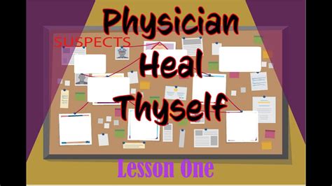 physician heal thyself 1 youtube