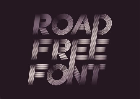 Road Free Font Behance