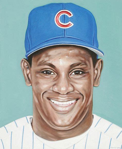 Sammy Sosa Portrait By Andy Jurinko Chicago Cubs History Cubs