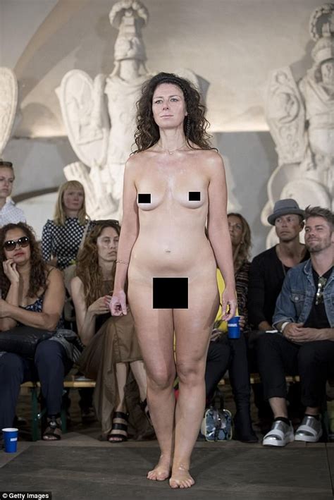 Danish Designer Sends Naked Models Down The Catwalk Daily Mail Online