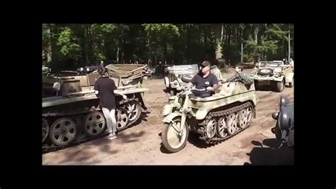Ww2 Fahrzeuge Live Beim Fahrzeugtreffen Panzer Kettenkrad Wehrmacht