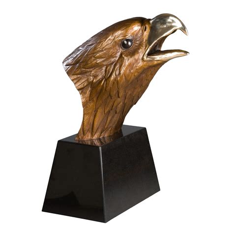 Bronze Bald Eagle Bust Sculpture Caswell Sculpture