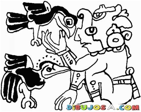 Dibujo Maya Para Pintar Y Colorear Colorear Mayas Dibujo Maya Para