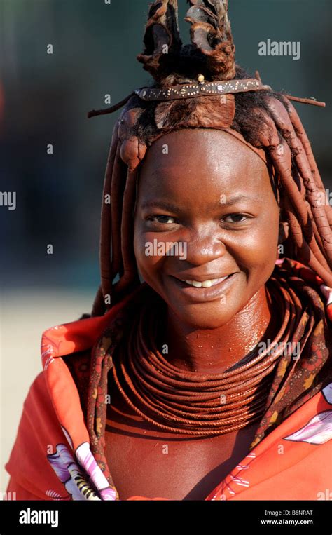 Himba Girl Opuwo Namibia Stock Photo Alamy