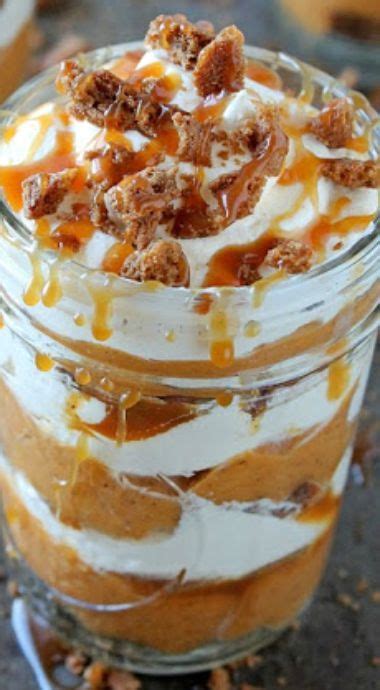 Salted Caramel Pumpkin Parfaits Mason Jar Desserts