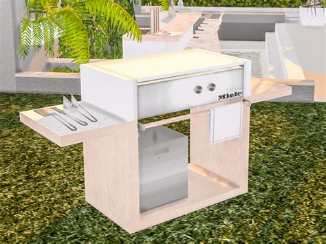 The Sims Resource Pilar Modern Barbecue Grill Recolour