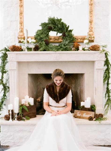 Elegant Rustic Winter Wedding Inspiration Weddbook