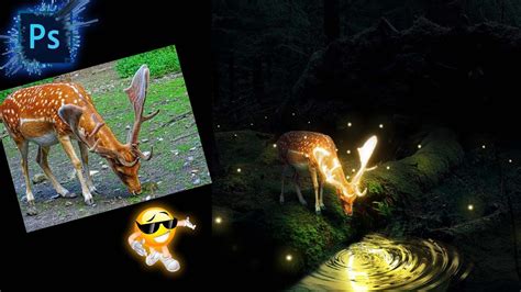 Glowing Nature A Deer Photo Manipulation Photoshop Tutorial Youtube
