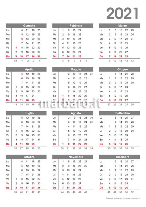Calendario 2021 Da Stampare Con Le Festività Da Scaricare In Pdf