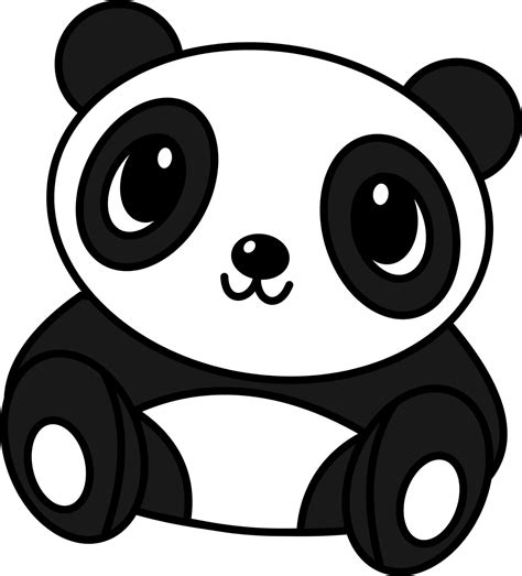Cute Panda Side View Clip Art Library