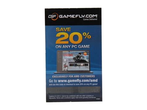 Amd T Gamefly Discount Coupon