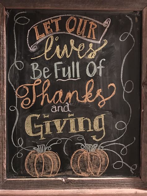 20 30 easy thanksgiving chalkboard art