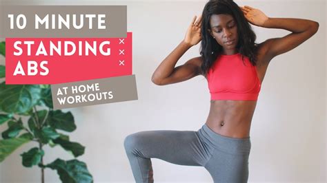 beginner friendly 10 minute standing abs no equipment at home workout no jumping