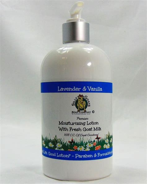 Lavender And Vanilla 16 Oz Goat Milk Lotion Handmade By Silly Goats