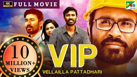 Velaiilla Pattadhari Vip 4k New Released Full Hindi Dubbed Movie