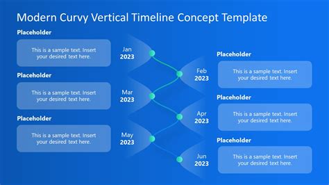 Modern Curvy Vertical Timeline Concept Template For Powerpoint Slidemodel Sexiz Pix