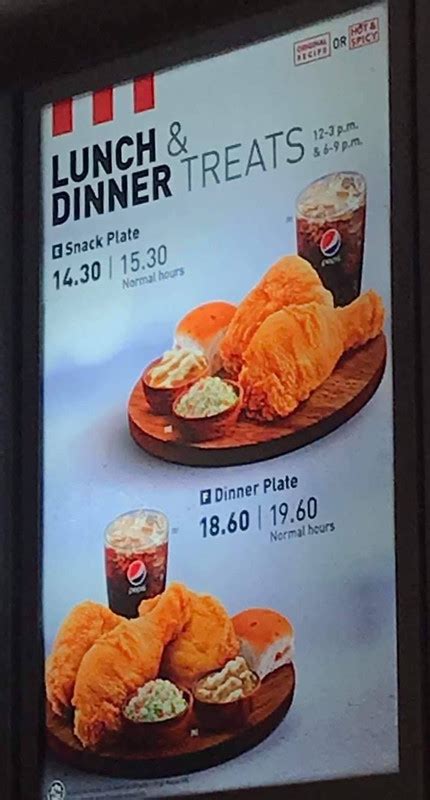 I'll take you through the entire kfc menu and educate you about all of kfc's offerings. KFC snack plate RM14.50 now