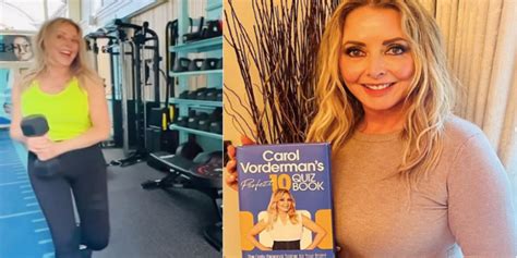 Carol Vorderman Flaunts Toned Physique In Form Fitting Gym Attire
