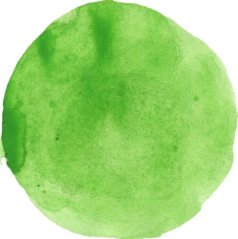 Download Free Download Green Watercolor Circle Transparent Png Image
