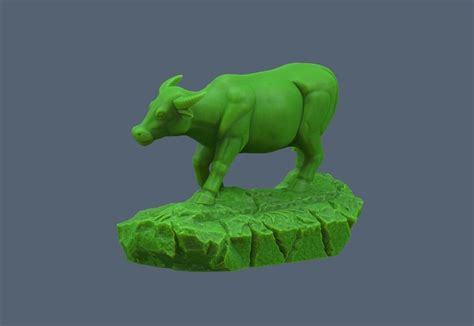 3d Printable Model Ox Statue Cgtrader