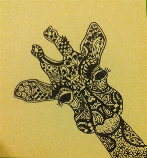 Zentangle Giraffe Hand Henna Giraffe Henna Hand Tattoo
