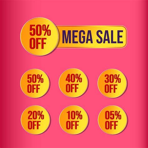 Premium Vector Sale Banner Badgespecial Offer Discount Tags Coupon