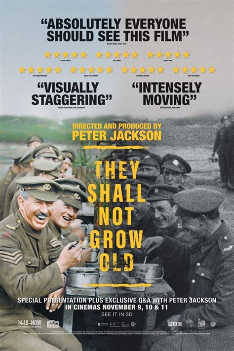 They Shall Not Grow Old 2018 By Peter Jackson