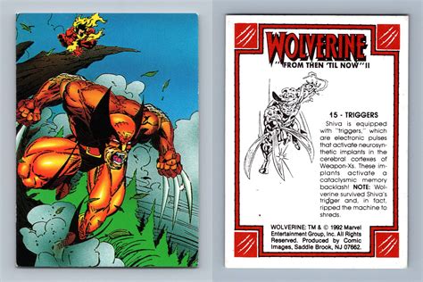 Triggers 15 Wolverine From Then Til Now Ii 1992 Comic Images Trading Card
