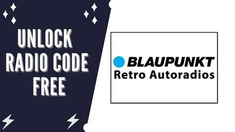 Blaupunkt Car 300 Unlock Radio Code From Serial Number Free Youtube