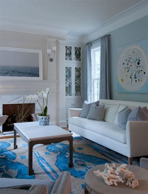 Coastal Formal Living Room In Ocean Hues House Of Turquoise Interior