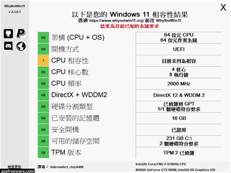Whynotwin11 2600 免安裝中文版 檢查電腦為什麼不能升級windows 11 阿榮福利味 免費軟體下載