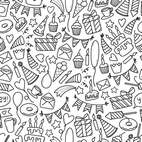 Birthday Pattern Vector Art Icons And Graphics For Free Download