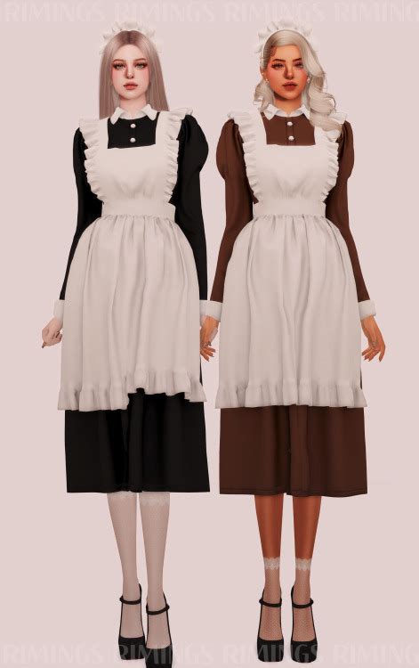 Rimings Classic Maid Outfit Set Full Body 2 Rimings