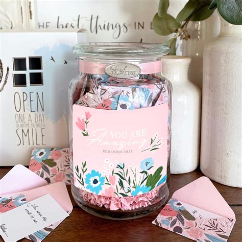 You Are Amazing Jar Of Notes Kindnotes Jar Of Smiles