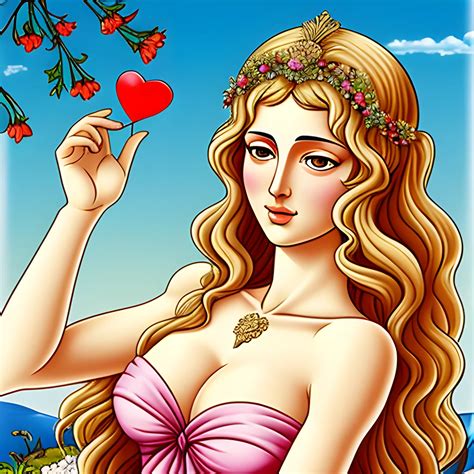 greek goddess aphrodite goddess of love and beauty cartoon arthub ai