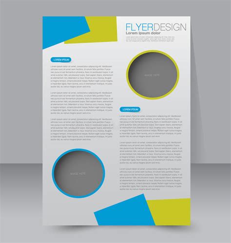 Brochure Design Flyer Template Editable A4 Poster Stock Vector