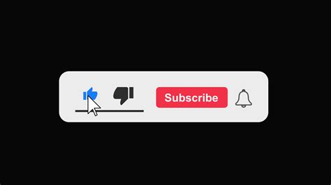 Animation Of A Subscribe And Likes And Notification Button For Channel