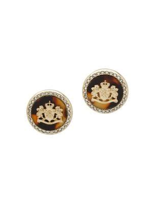 Lauren Ralph Lauren Goldtone Embellished Stud Earrings Thebay