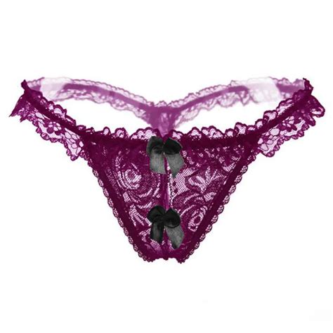 Hot Women Lace Thongs Erotic Appeal Underwear Girls G String Crotchless