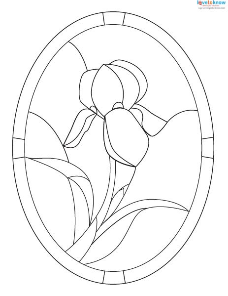 Simple Stained Glass Flower Designs Glass Designs